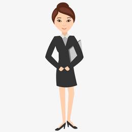 公司职员卡通劳动节人物矢量扁平