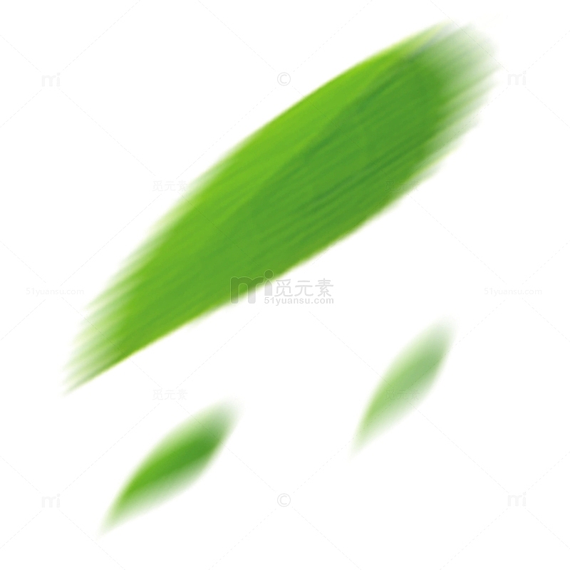 绿色的飞舞的树叶