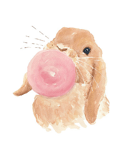 吃口香糖的兔子