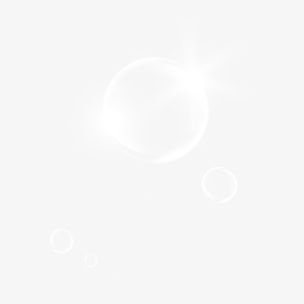 梦幻闪亮的透明水泡泡免抠素材