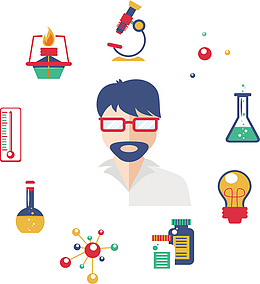 做实验的科学家海报