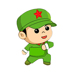 卡通可爱的军人形象