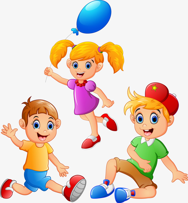 矢量卡通可爱小男孩素材小人