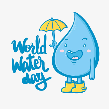 打伞的水滴小人