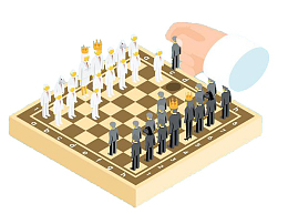 手绘小人棋子