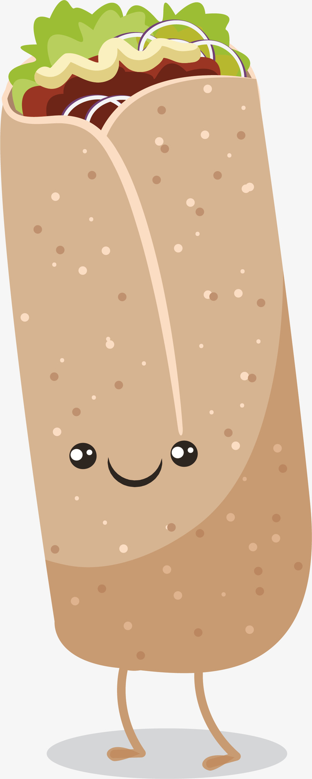 美味墨西哥鸡肉卷小人