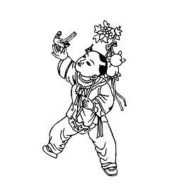 古代玩耍的孩子
