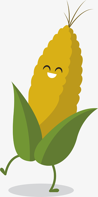 可爱卡通玉米小人