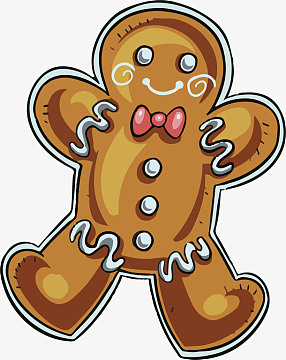 卡通饼干小人