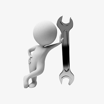 ppt素材维修3d小人