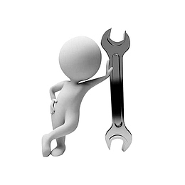 PPT素材维修3D小人