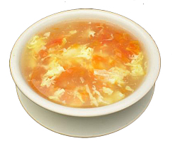 小白碗美味鸡蛋西红柿汤