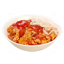 面类美食番茄鸡蛋干拌面