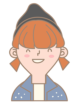 卡通小女孩素材