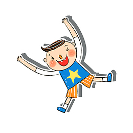 卡通小学生