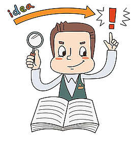 认真思考题的男孩aipng卡通思考的女孩素材图png矢量图写作业的男孩ai