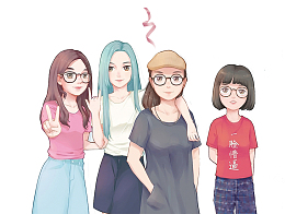 卡通青春毕业季PNG