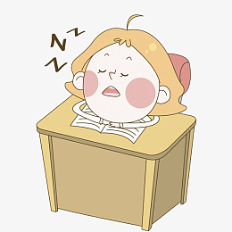 睡眠日可爱睡觉女孩