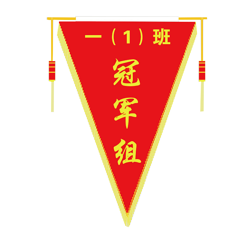 学生冠军三角锦旗