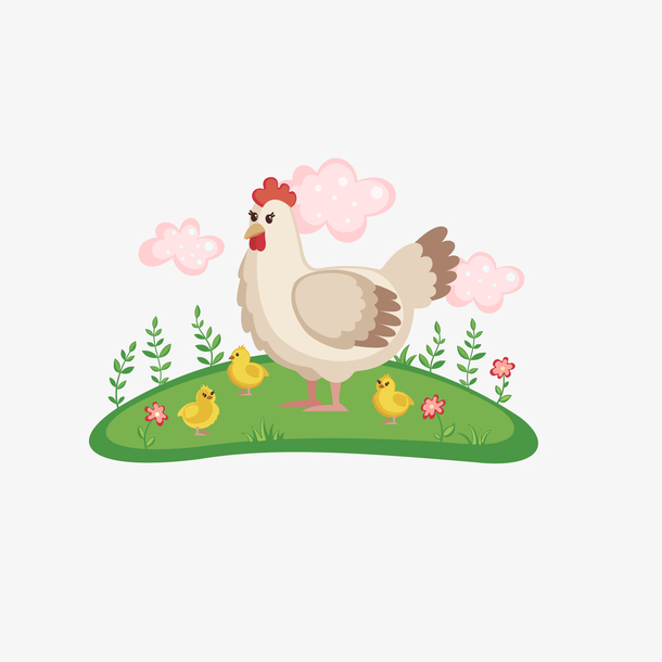 关键词 : 母鸡,小鸡,动物,卡通动物,小动物,可爱动物,动物插画[声明]