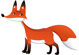 卡通动物狐狸插画