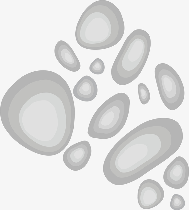 白色鹅卵石素材免费下载_觅元素