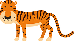 斑纹老虎矢量图