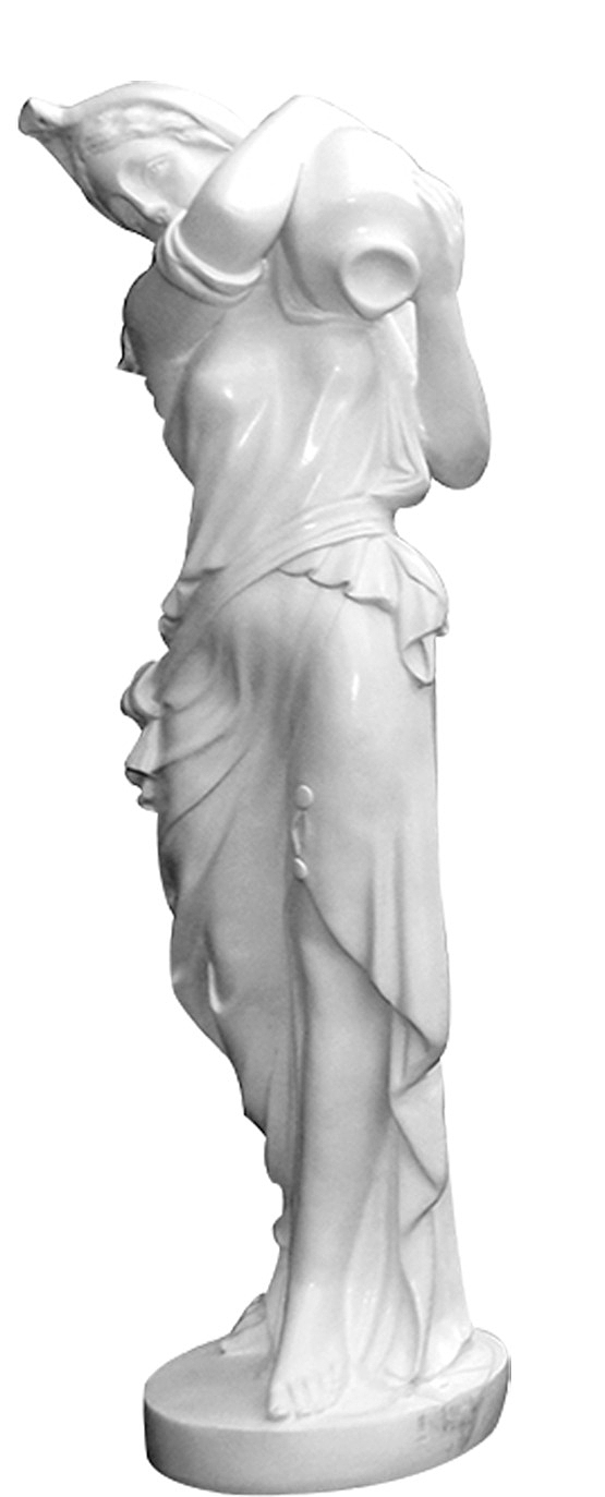 欧式女神流水喷泉人物不锈钢雕塑