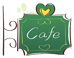 cafe牌子装饰