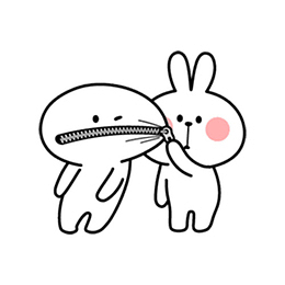 兔子嘴上的拉链