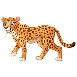 卡通动物园的豹子动物设计