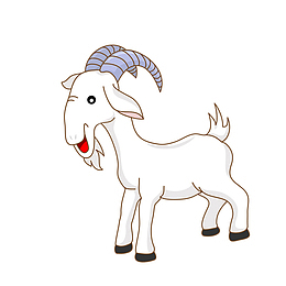 卡通手绘山羊设计