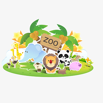 创意动物园插画设计
