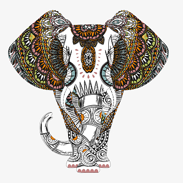 大象矢量图素材_大象矢量图图片元素-觅元素