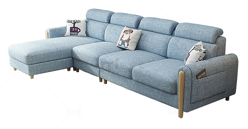 布艺沙发组合北欧风格宜家家具