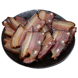 土特产腊五花肉切片