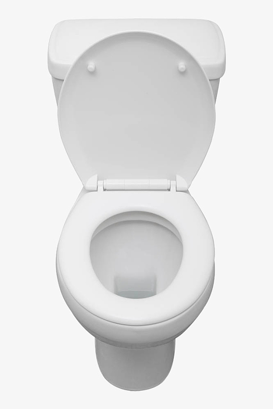 白色陶瓷翻盖马桶
