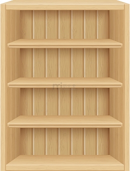 黄色卡通书架柜子