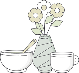 插画花茶