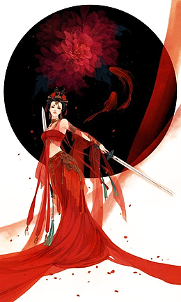 红衣美女