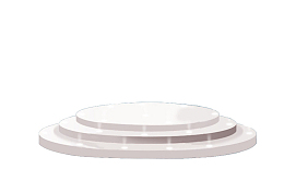 白色简洁圆形展台PNG