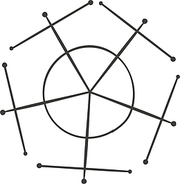 手绘五边形线条