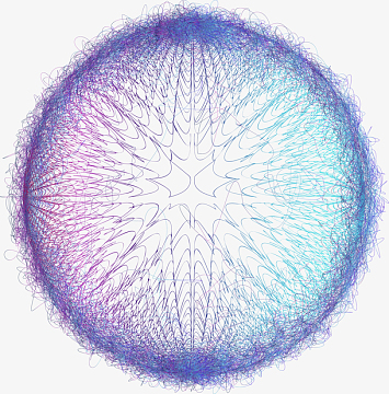 手绘创意科幻粒子装饰