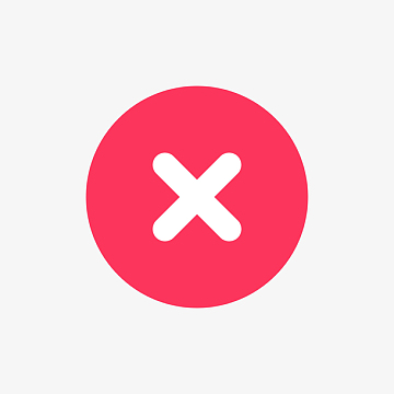 红色圆形错误标签元素