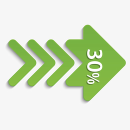 卡通彩色横向箭头图标ai矢量