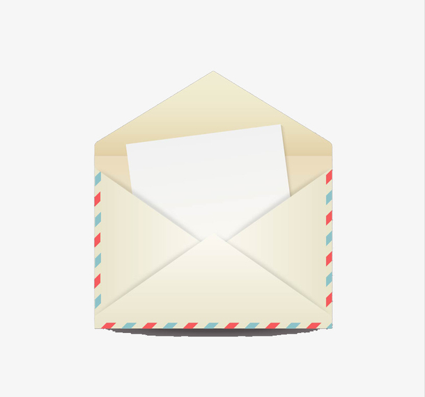打开的信封