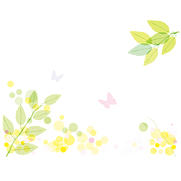 清新春季风景矢量素材