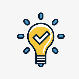 灵机一动灯泡想法矢量图标免抠图