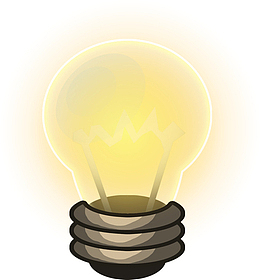 发光卡通灯泡装饰