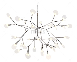 简约个性的白色灯具实物